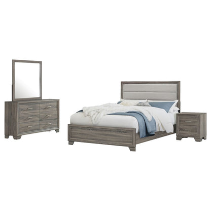 Wright 4-piece Queen Bedroom Set Brown Oak