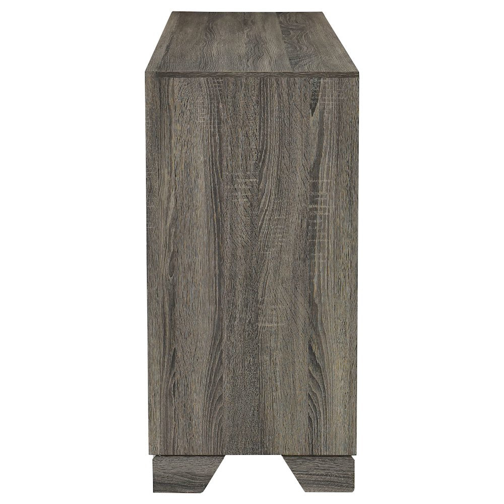 Wright 6-drawer Dresser Cabinet Brown Oak