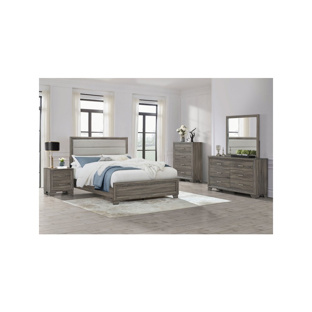 Wright 6-drawer Dresser Cabinet Brown Oak