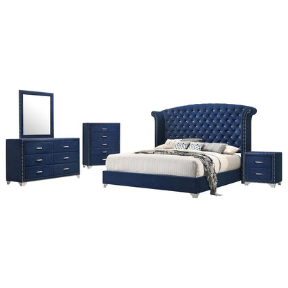 Melody 5-piece California King Bedroom Set Pacific Blue