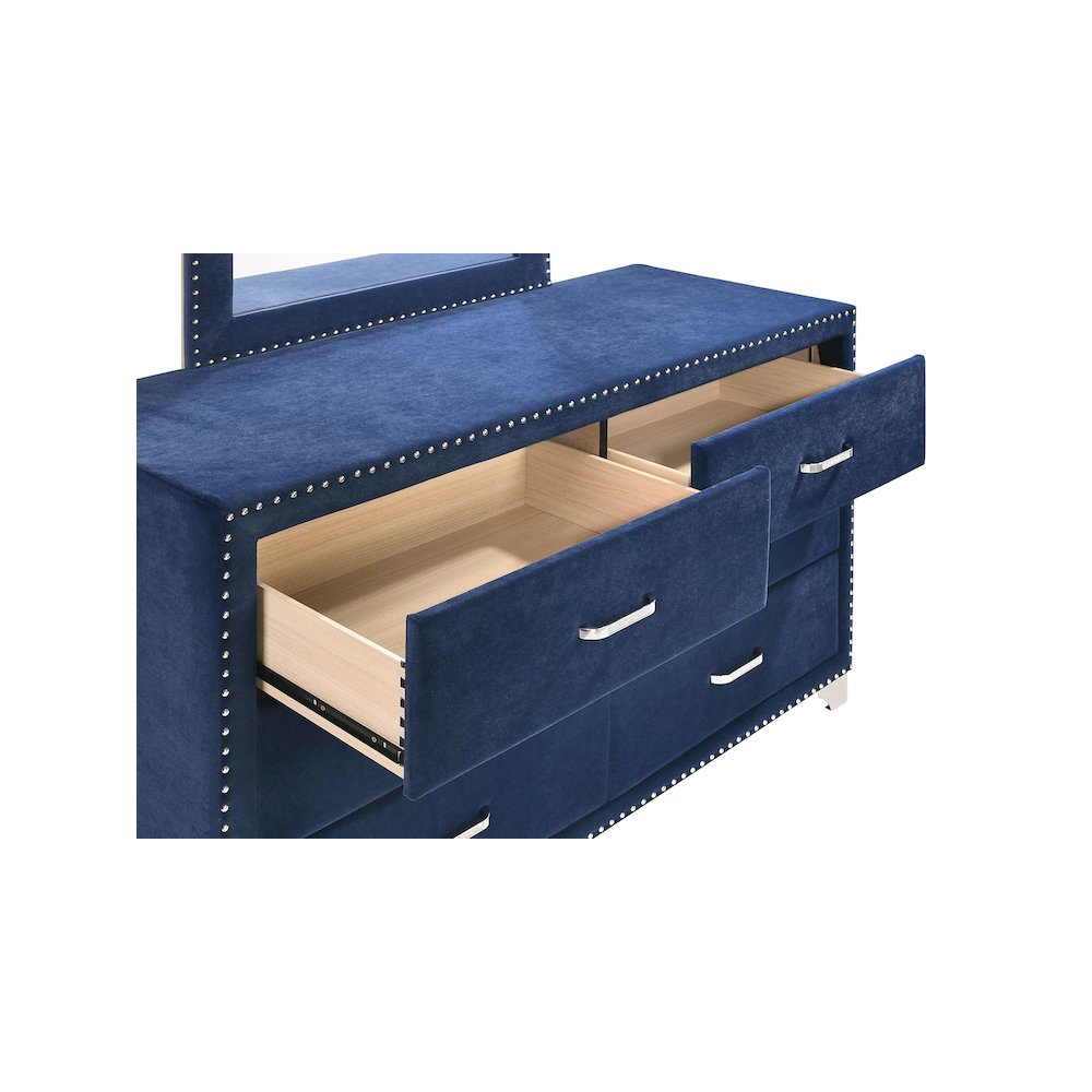 Melody 4-piece Queen Bedroom Set Pacific Blue