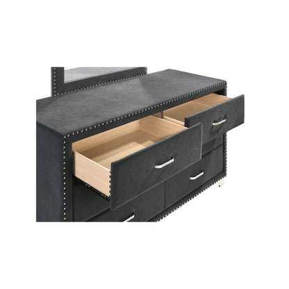 Melody 4-piece California King Bedroom Set Grey