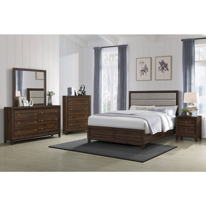 Welsley 5-piece California King Bedroom Set Walnut