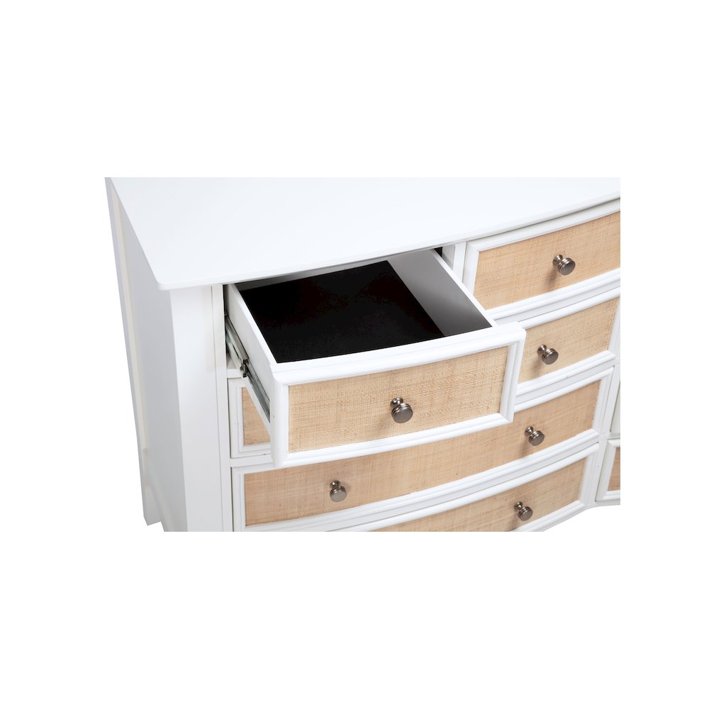 Bexhill 10-drawer Dresser and Mirror White