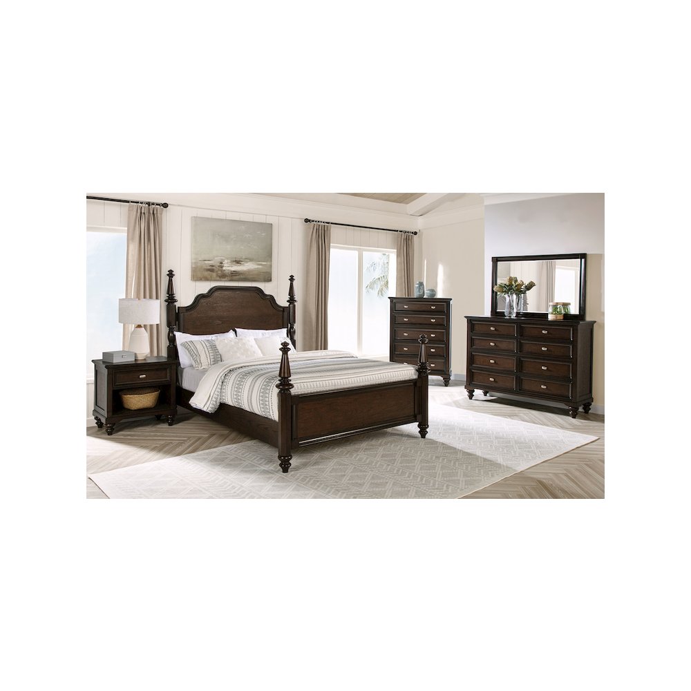 Andover Dresser Mirror Dark Oak