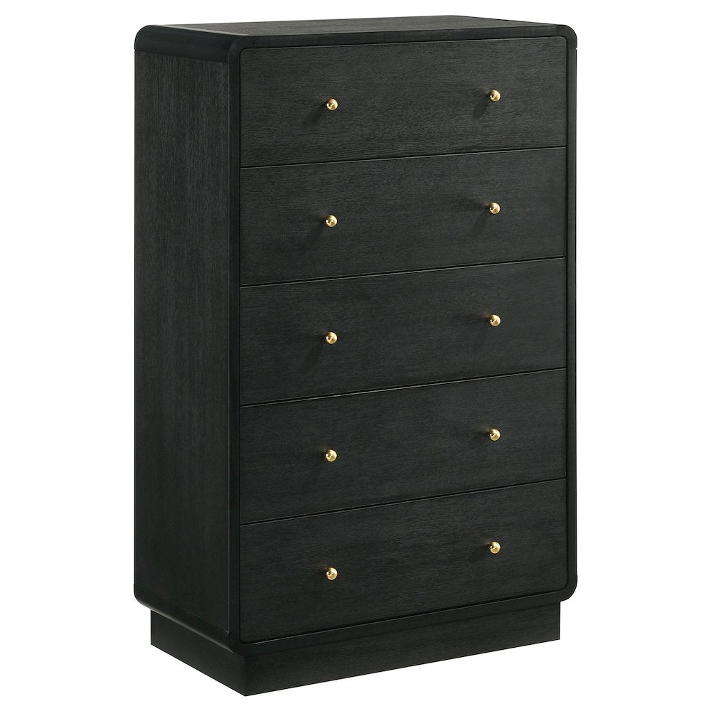 Cavelle 5-piece Full Bedroom Set Black