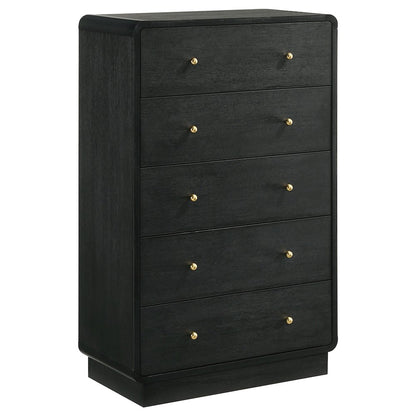 Cavelle 5-piece Full Bedroom Set Black
