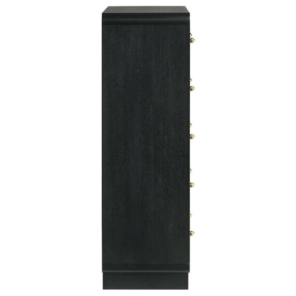 Cavelle 5-drawer Chest of Drawers Black