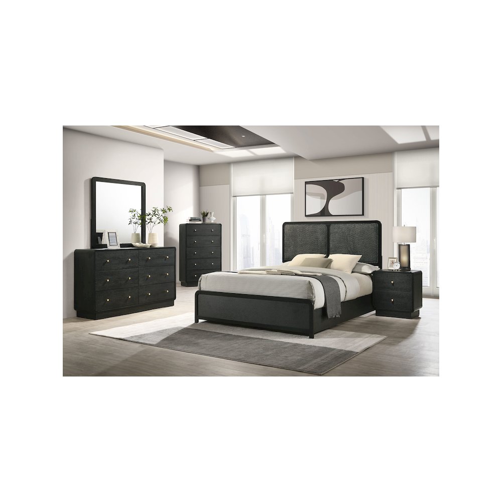 Cavelle 5-drawer Chest of Drawers Black