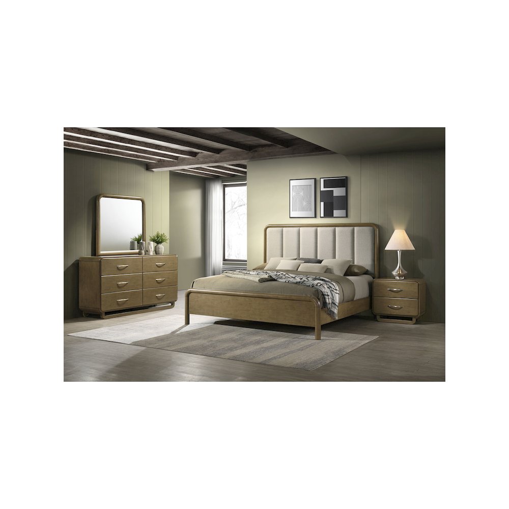 Amsbury 4-piece Queen Bedroom Set Nutmeg