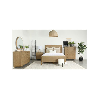 Arini 4-piece Queen Bedroom Set Sand Wash and Natural Cane
