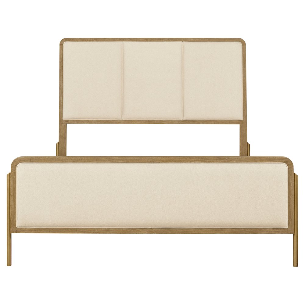 Arini 56-inch California King Panel Bed Cream and Sand Wash