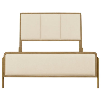 Arini 56-inch California King Panel Bed Cream and Sand Wash