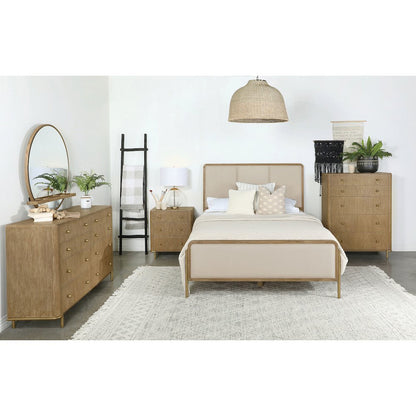 Arini 5-piece Queen Bedroom Set Cream and Sand Wash