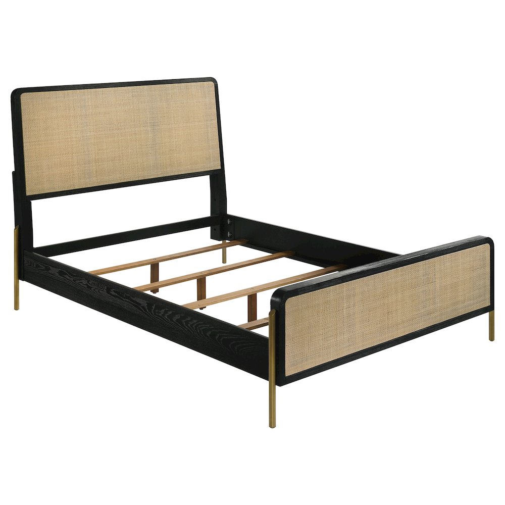 Arini 4-piece Queen Bedroom Set Black and Natural