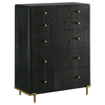 Arini 5-piece Queen Bedroom Set Cream and Black