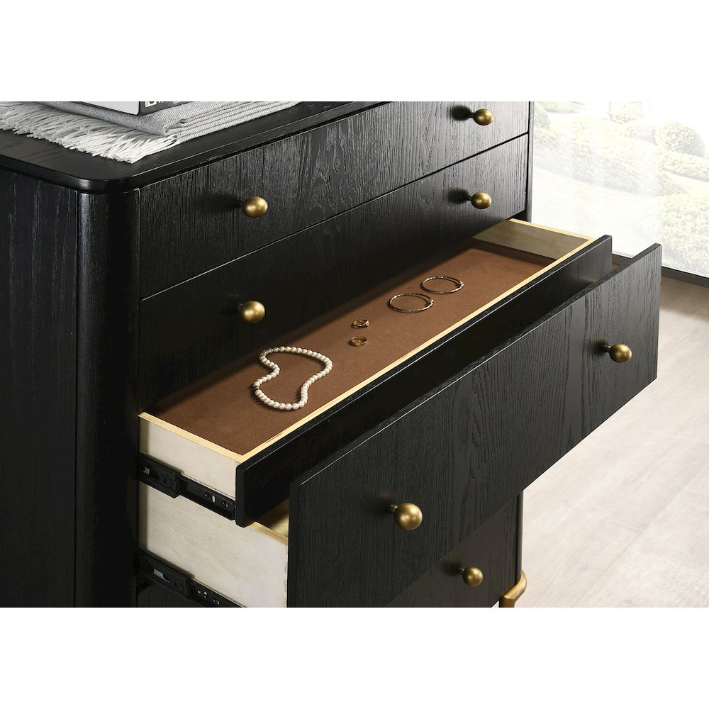 Arini 5-piece Queen Bedroom Set Cream and Black