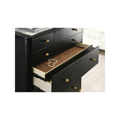 Arini 5-drawer Bedroom Chest Black
