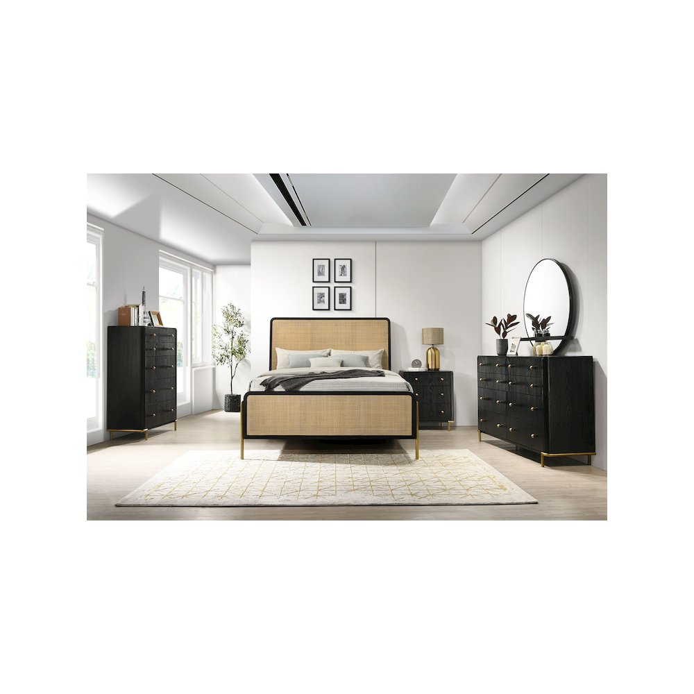 Arini 5-drawer Bedroom Chest Black