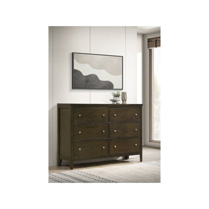 Wilkes 6-drawer Dresser Cabinet Dark Cocoa