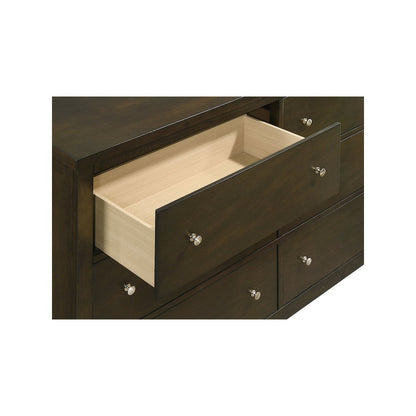 Wilkes 6-drawer Dresser and Mirror Dark Cocoa