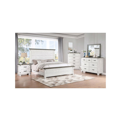 Lilith Dresser Mirror Distressed Grey