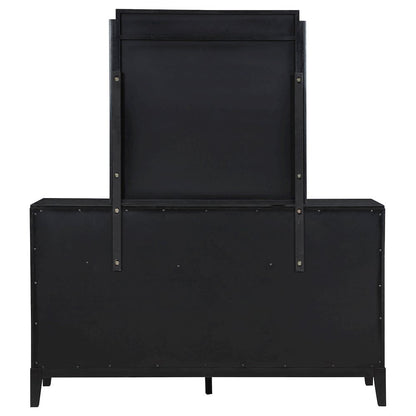 Brookmead 8-drawer Dresser with Mirror Black