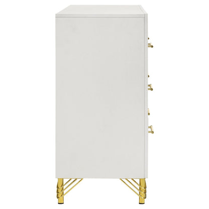 Lucia 6-drawer Dresser Cabinet White