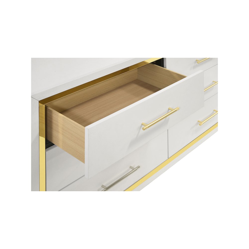 Lucia 6-drawer Dresser Cabinet White