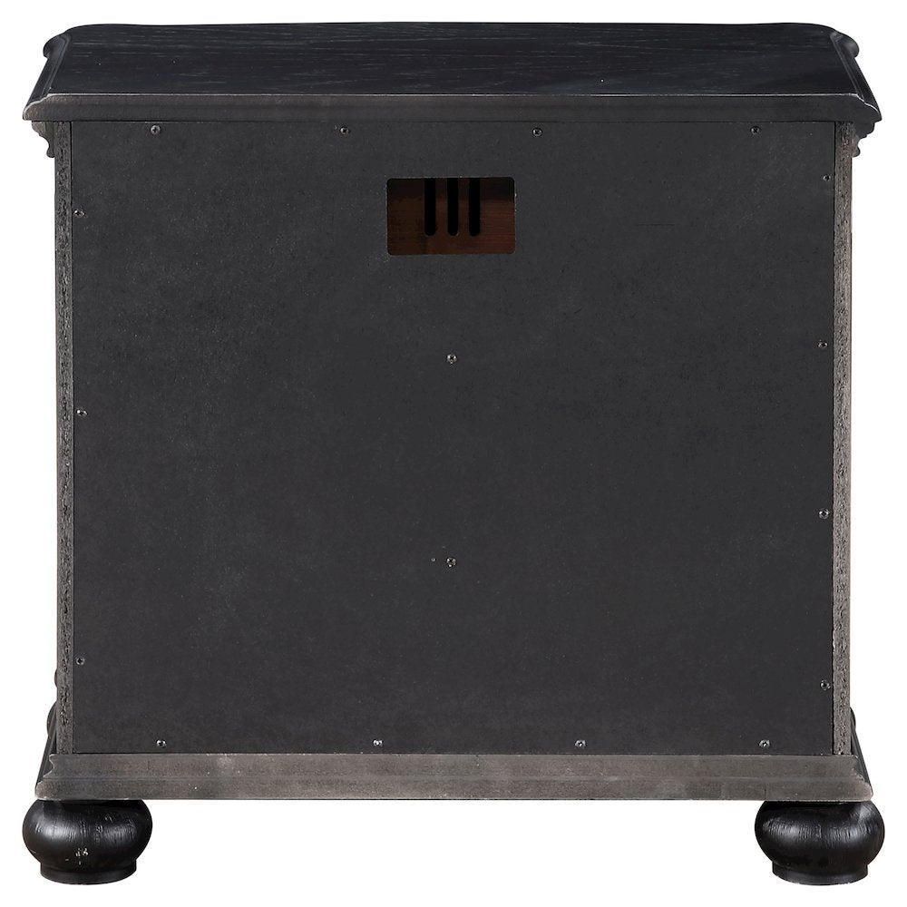 Celina 3-drawer Nightstand Black