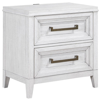 Marielle 4-piece Queen Bedroom Set Distressed White