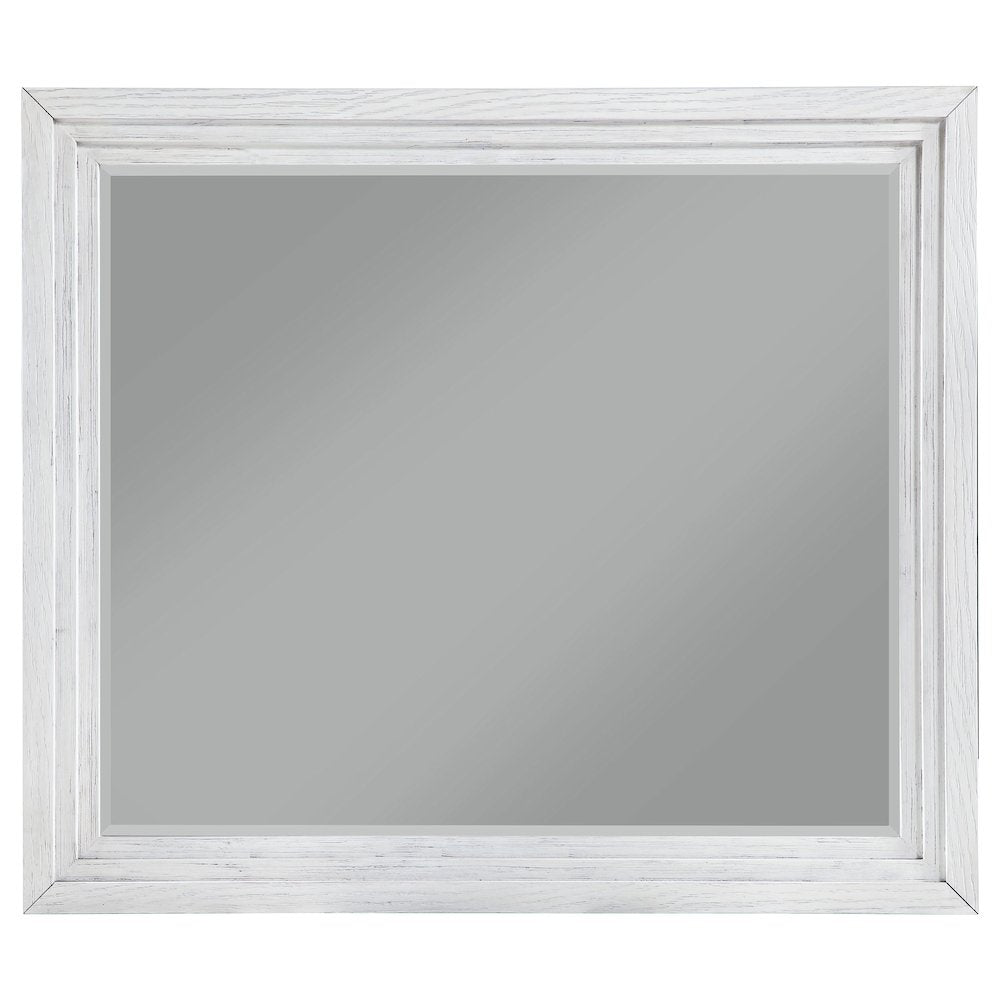 Marielle Dresser Mirror Distressed White