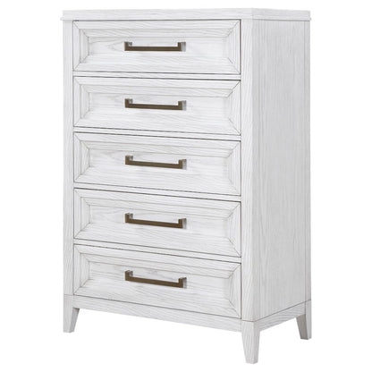 Marielle 5-drawer Bedroom Chest Distressed White