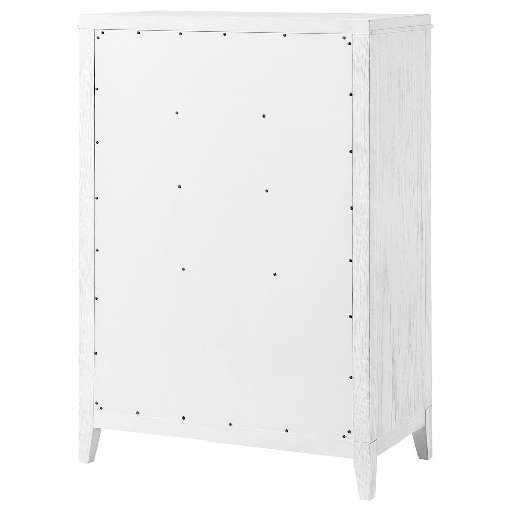 Marielle 5-drawer Bedroom Chest Distressed White
