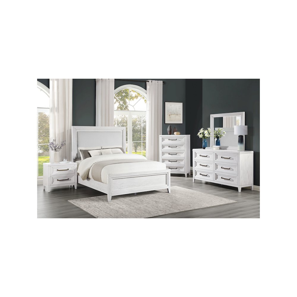 Marielle 5-drawer Bedroom Chest Distressed White