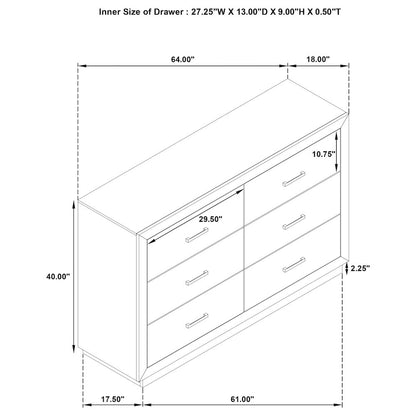 Kenora 5-piece Queen Bedroom Set Barley Brown