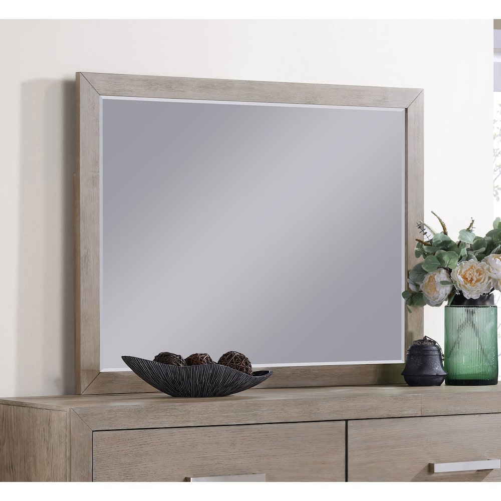 Kenora 6-drawer Dresser Mirror Barley Brown