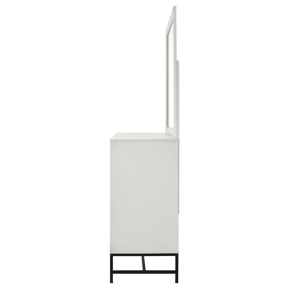 Sonora 6-drawer Dresser with Mirror White
