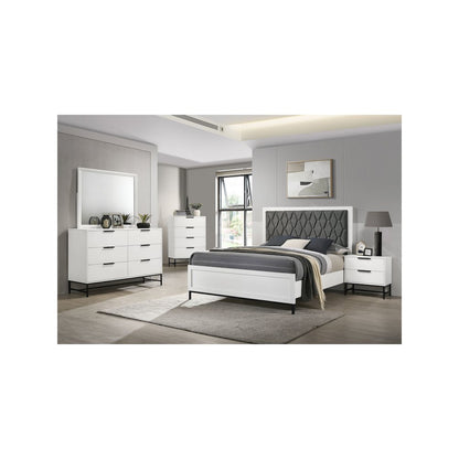 Sonora 6-drawer Dresser with Mirror White