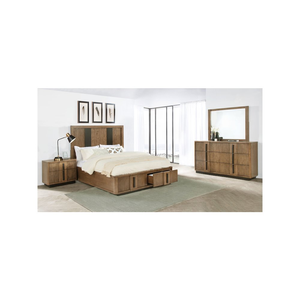 Terrace 4-piece California King Bedroom Set Ash Brown