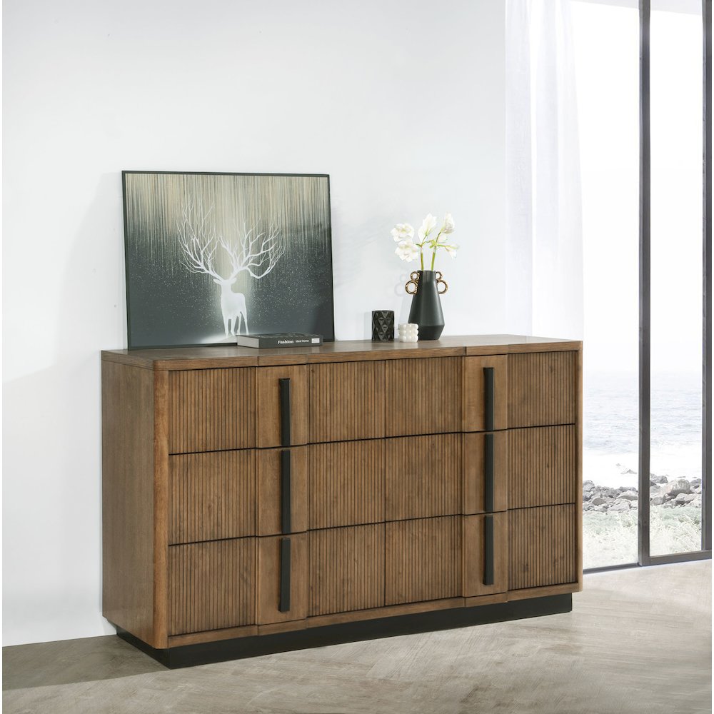 Terrace 6-drawer Dresser Cabinet Ash Brown