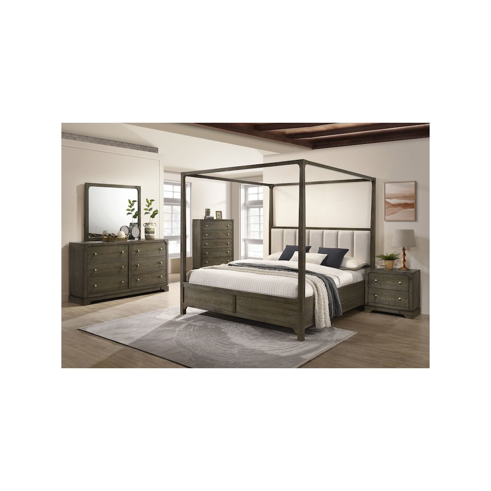 Gran Park 5-piece Eastern King Bedroom Set Dark Cocoa
