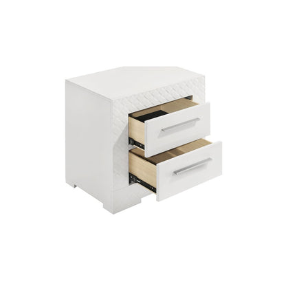 Ives 4-piece Queen Bedroom Set White High Gloss