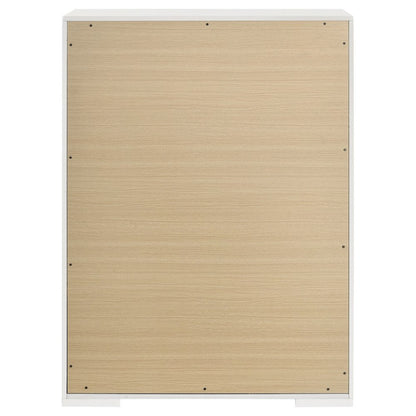 Ives 5-drawer Bedroom Chest of Drawers White High Gloss