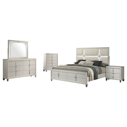 Olivia 5-piece Queen Bedroom Set Pearl White