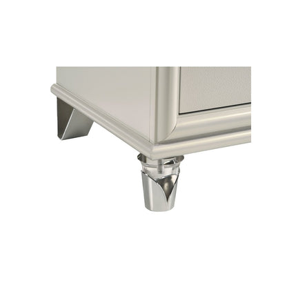 Olivia 6-drawer Dresser and LED Mirror Pearl White