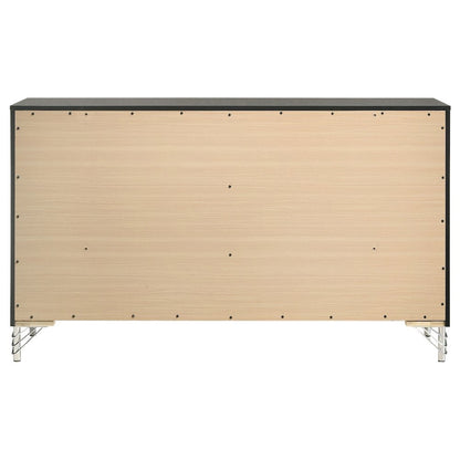 Lucia 6-drawer Dresser Cabinet Black