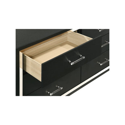 Lucia 6-drawer Dresser Cabinet Black