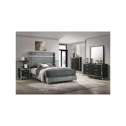 Lucia 5-drawer Bedroom Chest of Drawers Black
