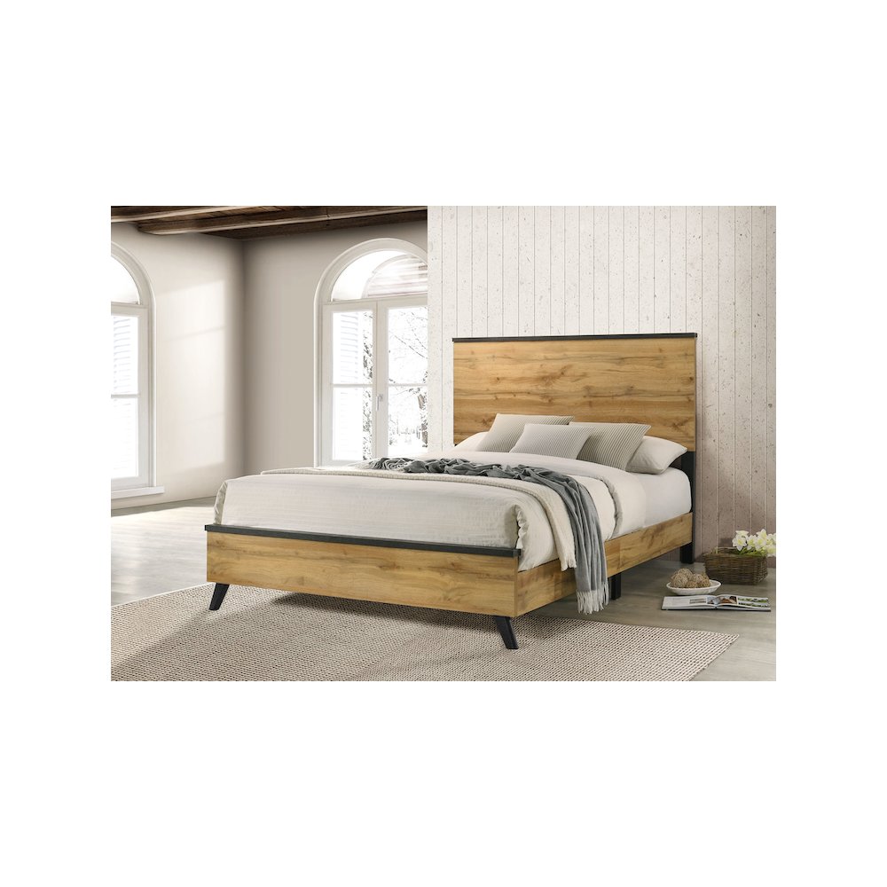 Kaywood 52-inch Full Panel Bed Natural Pine